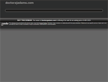 Tablet Screenshot of doctorajadams.com